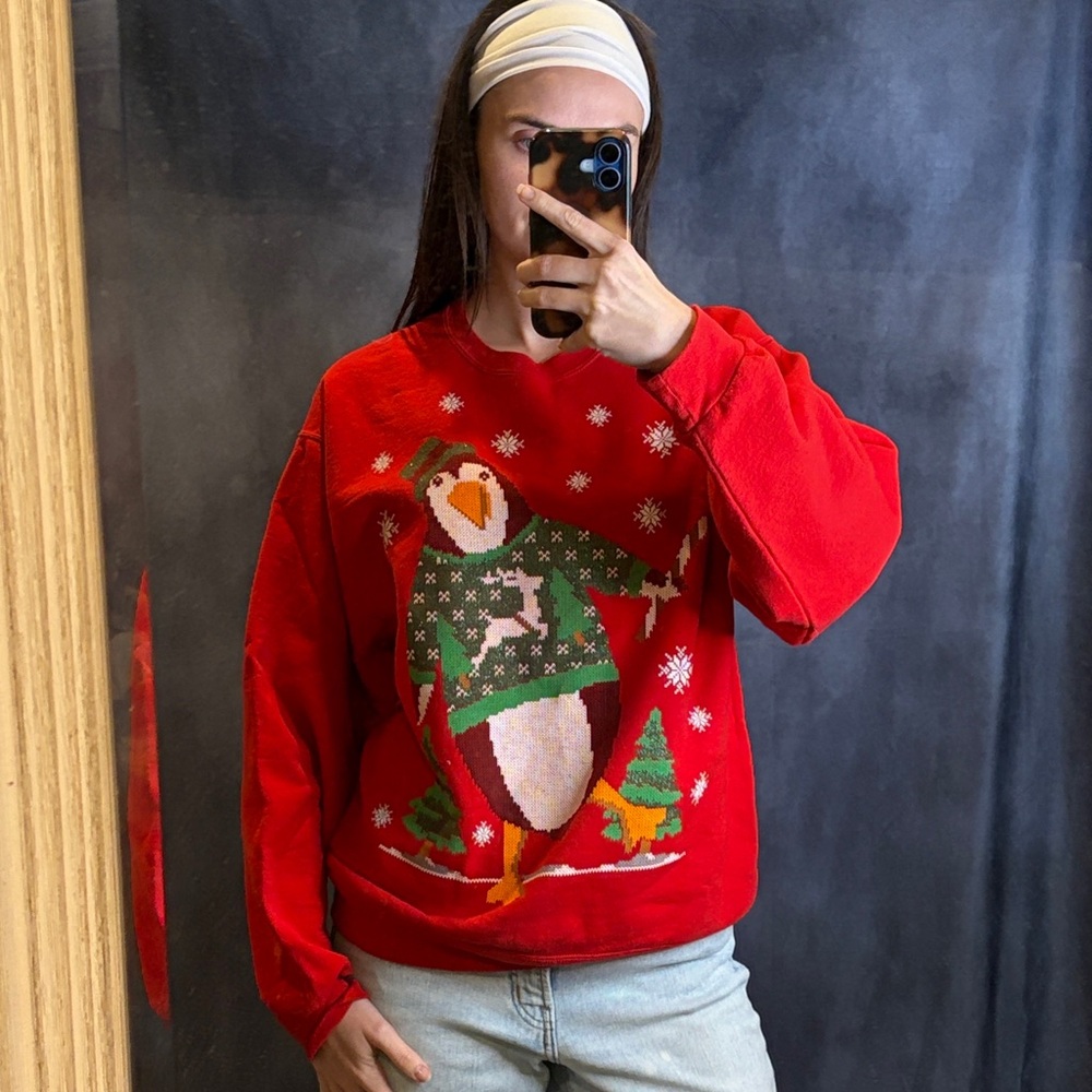 Jerzees NuBlend Holiday Red Crewneck